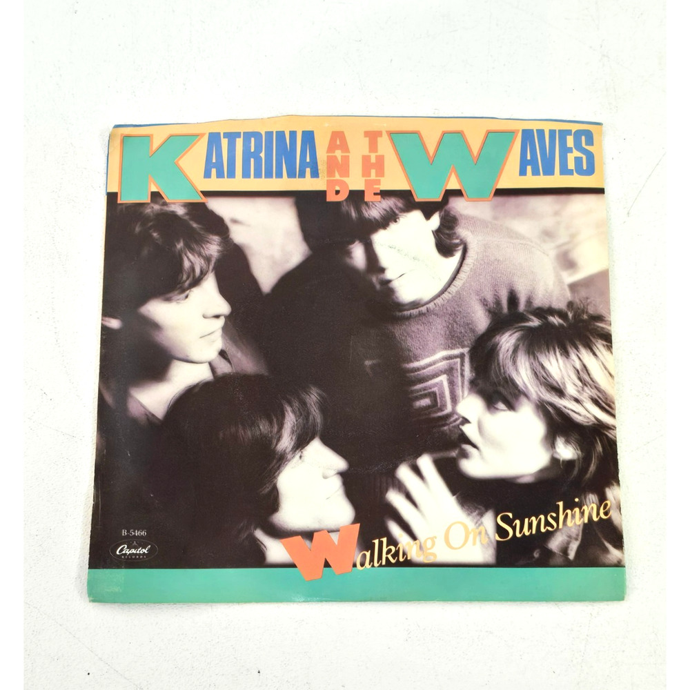 1985 Katrina And The Waves Walking On Sunshine 45 RPM Record Single